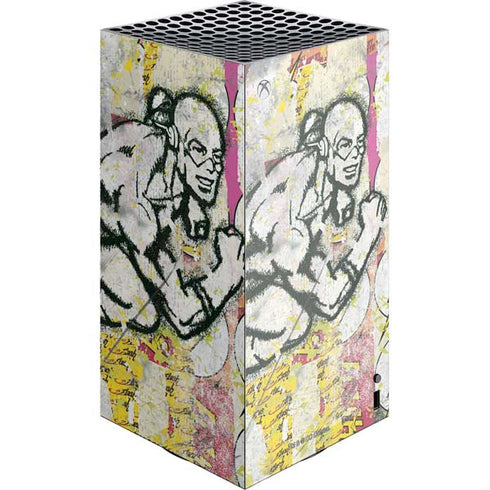 DC Comics The Flash Retro Abstract Running Pose XBox Series X Digital Edition Console Skin